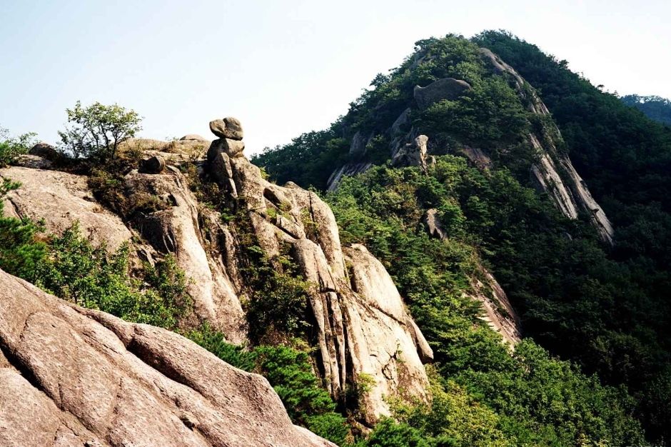 대둔산 암릉 능선 전망