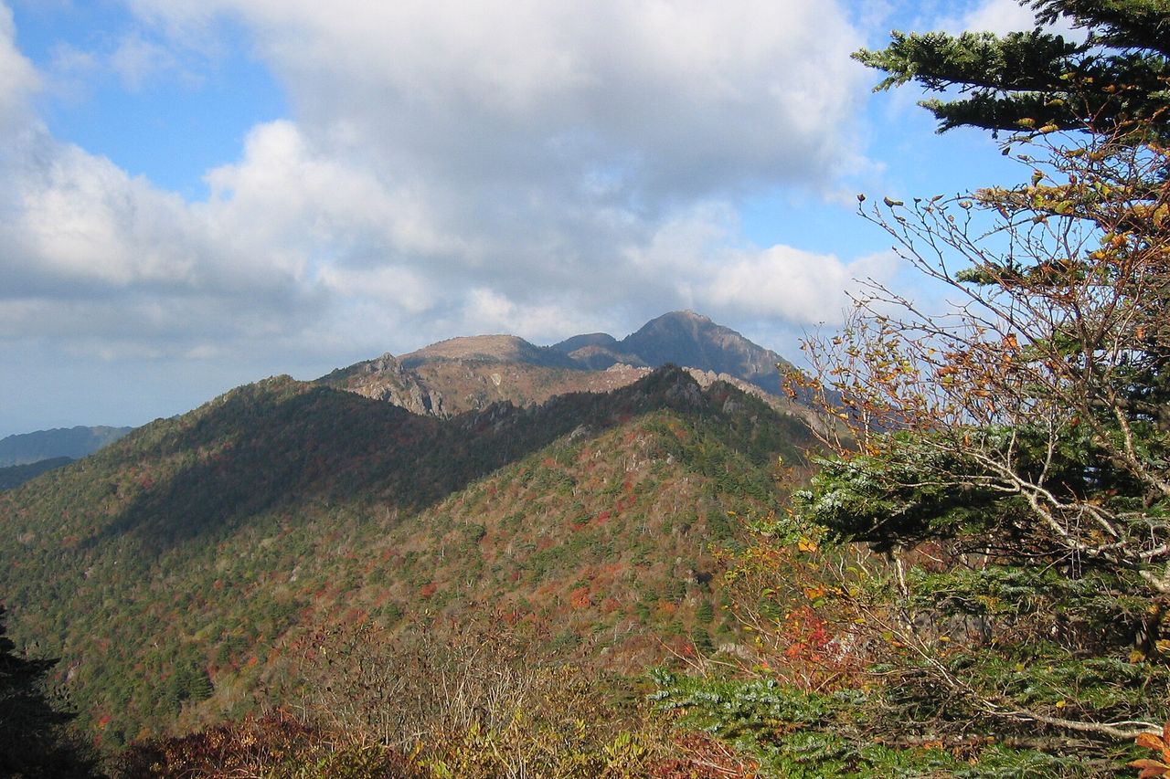 지리산 가을 능선 파노라마