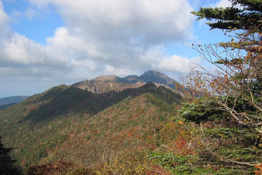 지리산 가을 능선 파노라마