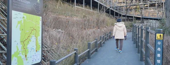 서울둘레길 북한산 구간 나무데크 산책로